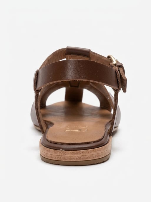 Jandor Läder Ankelrem Platt Sandal - Image 3