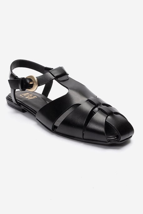 Jandor Läder Ankelrem Platt Sandal - Image 1