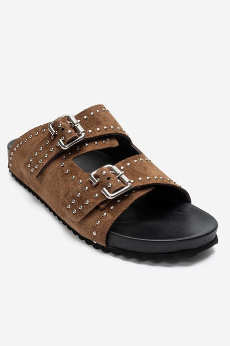 Avenelle Läder Dubbelrem Sandal - Image 3