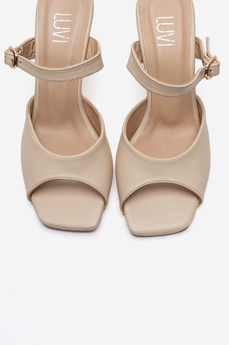 Urael Leren Stiletto Bandsandaal - Image 2