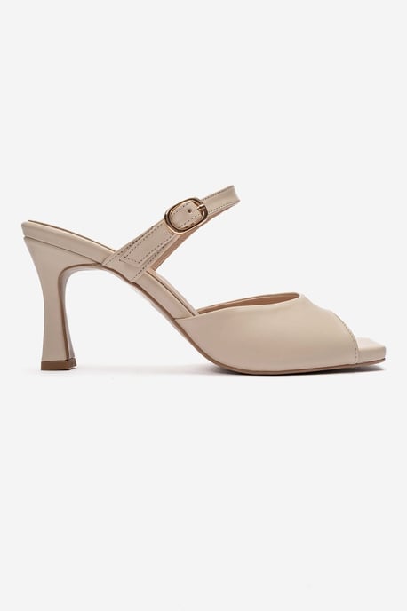 Urael Leren Stiletto Bandsandaal - Image 4