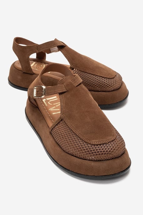 Lurelia Läder Platå Sandal - Image 4