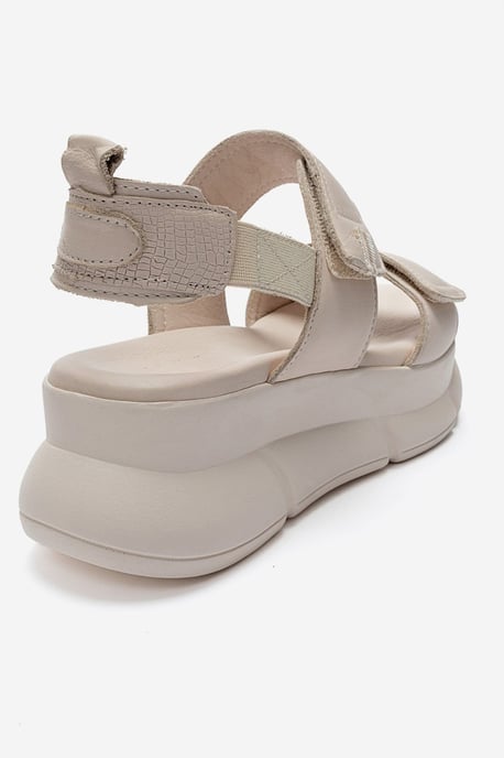 Heleste Sandalett i Läder med Platåsula - Image 5