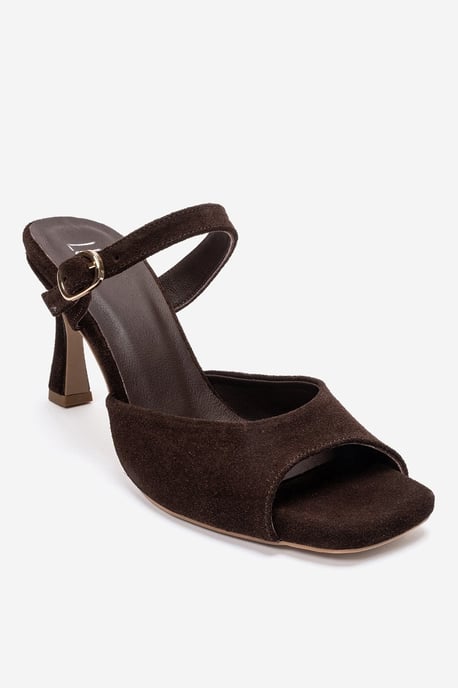 Urael Leren Stiletto Bandsandaal - Image 3