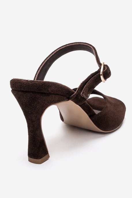 Urael Leren Stiletto Bandsandaal - Image 5