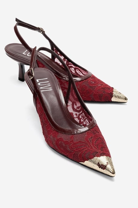 Clem Lace Slingback Pump - Image 4