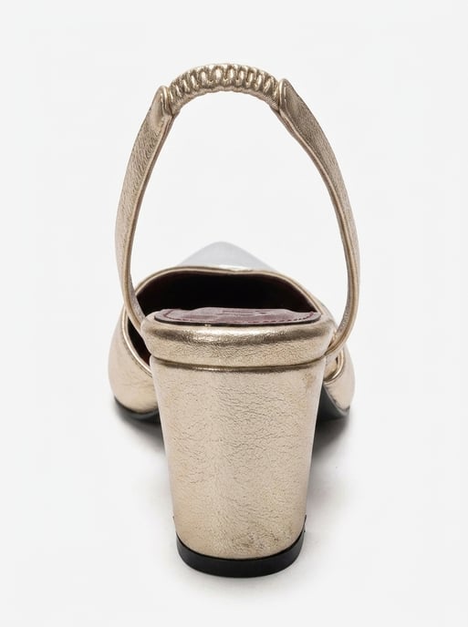 Maruelle Klacksandal med Blockklack och Slingback - Image 3