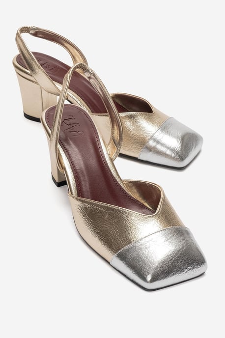Maruelle Klacksandal med Blockklack och Slingback - Image 4