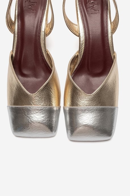 Maruelle Klacksandal med Blockklack och Slingback - Image 5