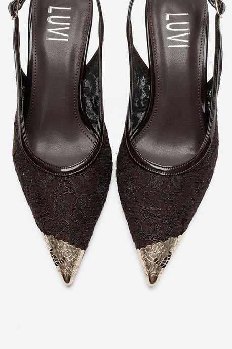 Clem Lace Slingback Pump - Image 5