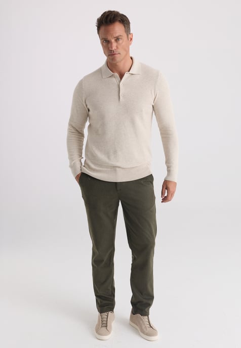 Pullover Polo Collar Pullover - Image 2