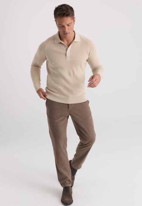 Pullover Polo Collar Pullover - Image 2