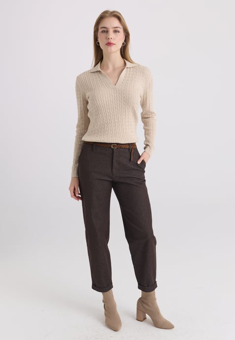 Pullover Pullover With Polo Collar - Image 2