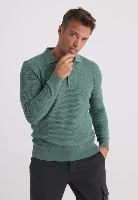 Pullover Polo Collar Pullover - Image 2