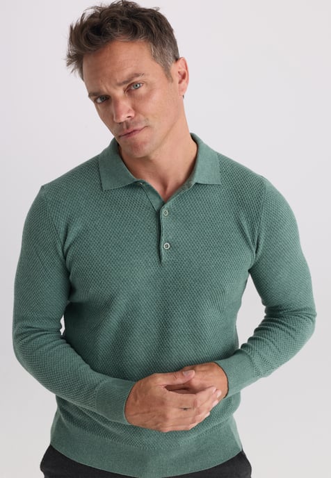 Pullover Polo Collar Pullover - Image 3