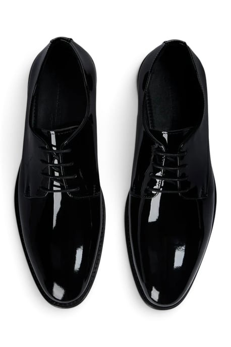 Paul Andrew herenschoenen van zwart lakleer, effen derby - Beaumont - Image 4
