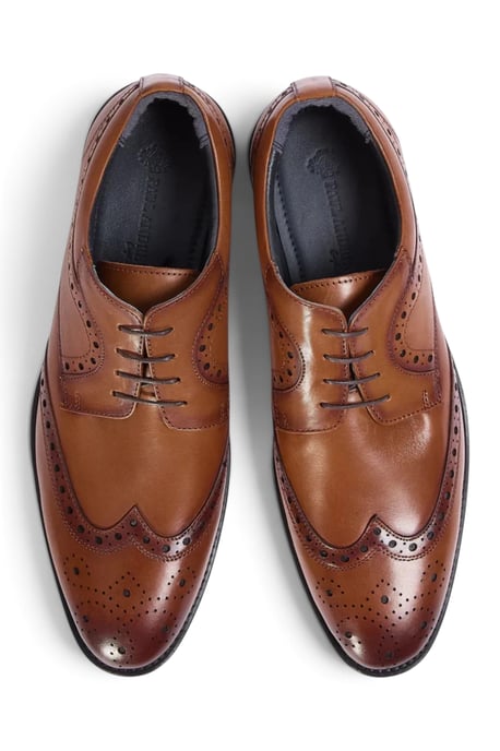 Paul Andrew heren brogues met vleugelneus in bruin - Cambridge - Image 4