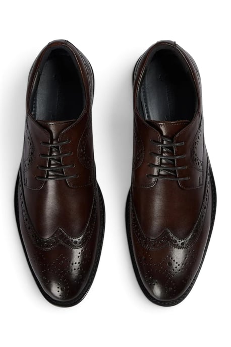 Paul Andrew herenschoenen, donkerbruine wingtip brogue derby's - Cambridge - Image 4