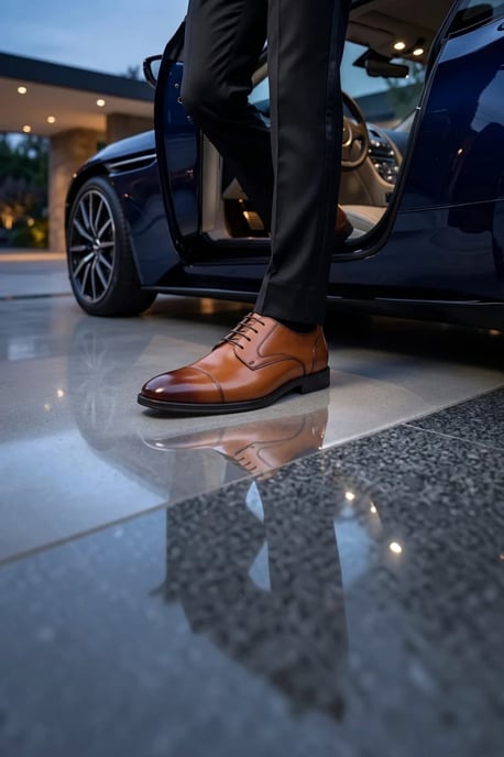 Paul Andrew herenschoenen van gepolijst leer - Regent - Image 3