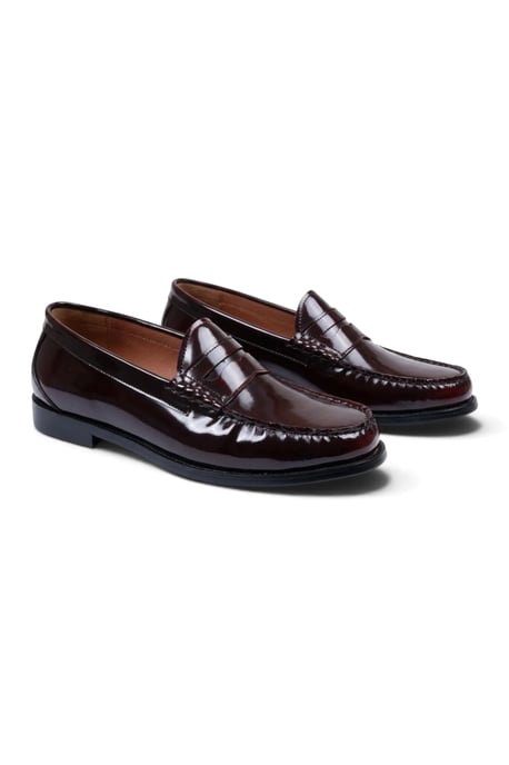 Paul Andrew heren penny loafers van bordeauxrood lakleer - Joseph - Image 2