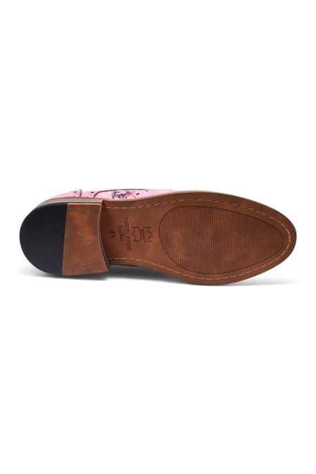 Justin Reess Roze Gebloemde Brogues Brogues Heren - Wolf - Image 5
