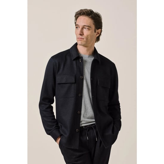 Profuomo Ppxf30001a overshirt knitted navy - Image 1