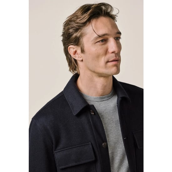 Profuomo Ppxf30001a overshirt knitted navy - Image 2