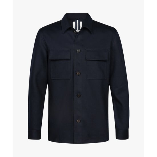 Profuomo Ppxf30001a overshirt knitted navy - Image 3