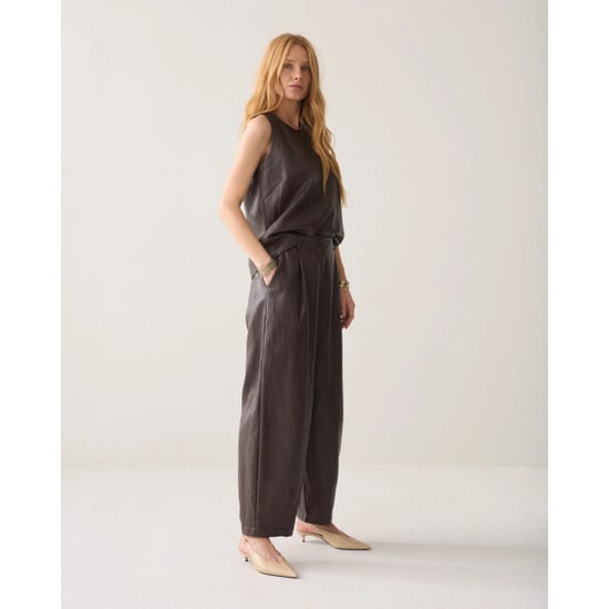 Summum 4s3043-12526 754 balloon trouser soft faux leather dark chocolate - Image 2