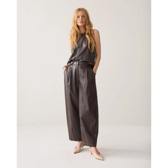 Summum 4s3043-12526 754 balloon trouser soft faux leather dark chocolate - Image 4