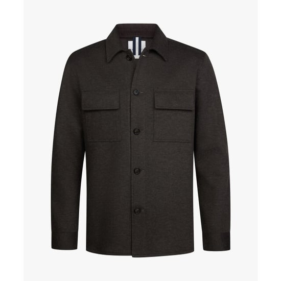 Profuomo Ppxf30001d overshirt knitted dark brown - Image 4