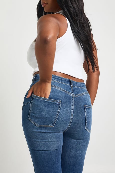 Plus High Waist Booty Lifting Flared Jean - Image 3