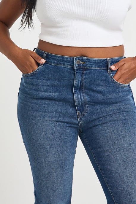 Plus High Waist Booty Lifting Flared Jean - Image 4