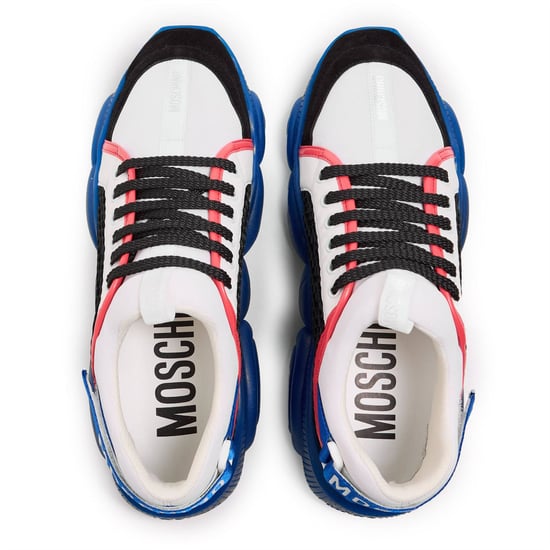 Men's Moschino Low Top Trainers in Black - Image 4
