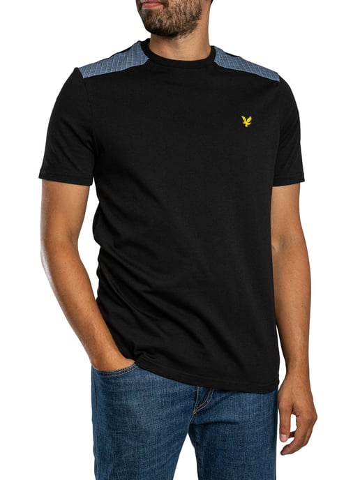 Lyle & Scott T-Shirt Met Ruitjespatroon, Zwart - Image 2