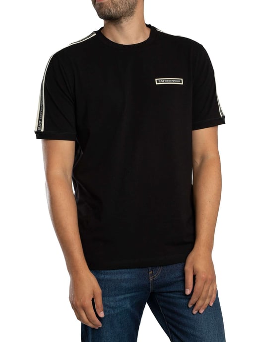 EA7 Box Logo T-Shirt, Zwart - Image 2