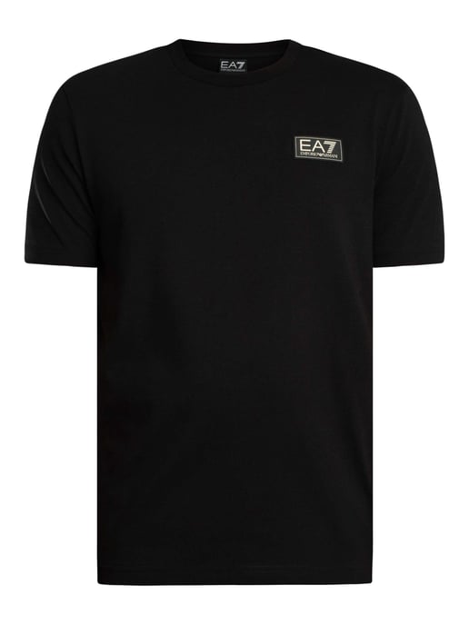 EA7 Normale T-Shirt Met Boxlogo Op De Borst, Zwart - Image 5