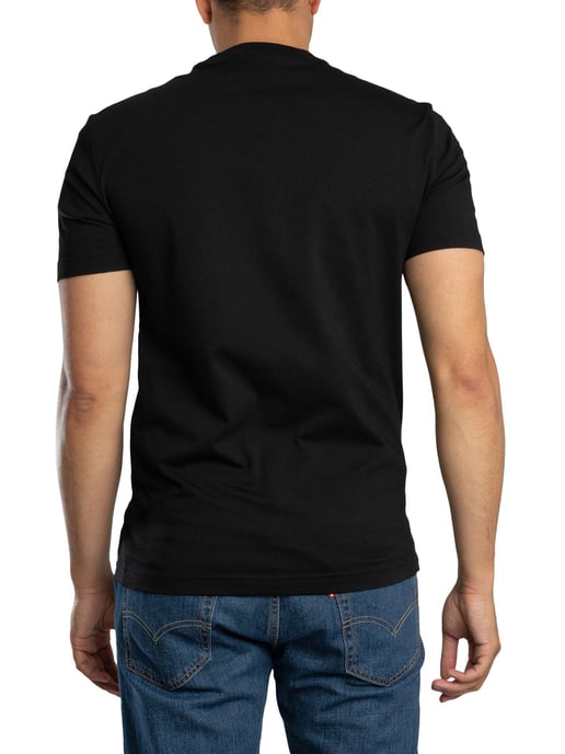 EA7 Slim T-Shirt Met Logo-Opdruk, Zwart - Image 3