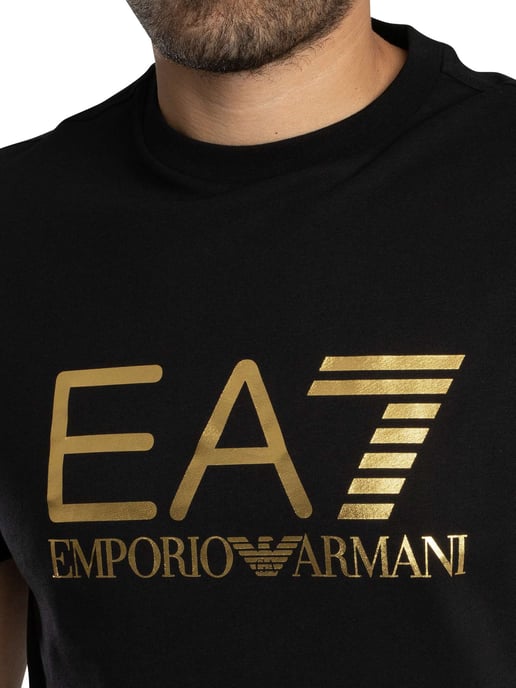 EA7 Slim T-Shirt Met Logo-Opdruk, Zwart - Image 4