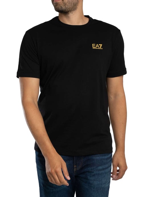 EA7 Back Logo T-Shirt, Black - Image 1