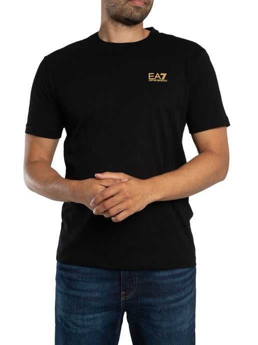 EA7 Back Logo T-Shirt, Black - Image 2