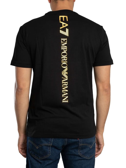 EA7 Back Logo T-Shirt, Black - Image 3