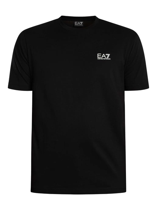 EA7 Back Graphic Brand T-Shirt, Black - Image 5