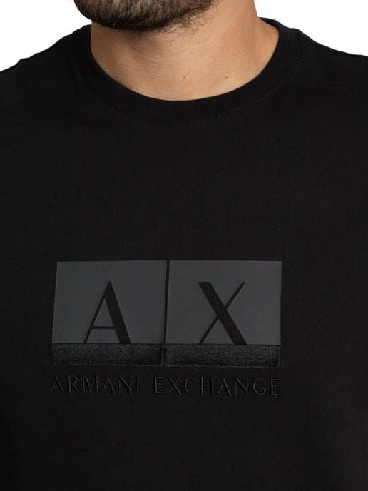 Armani Exchange Slim Graphic T-Shirt, Black - Image 4