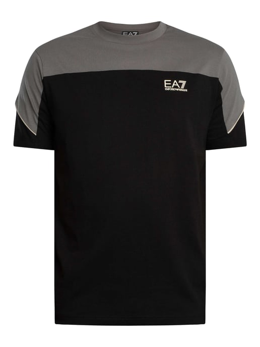 EA7 Normale T-Shirt Met Logo Op De Borst, Zwart - Image 5