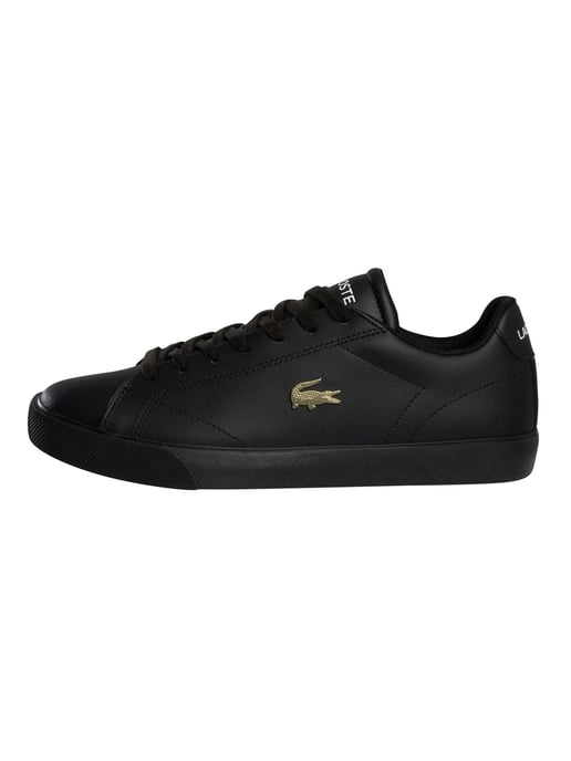 Lacoste Lerond Set 225 2 CMA Leather Trainers, Black - Image 2