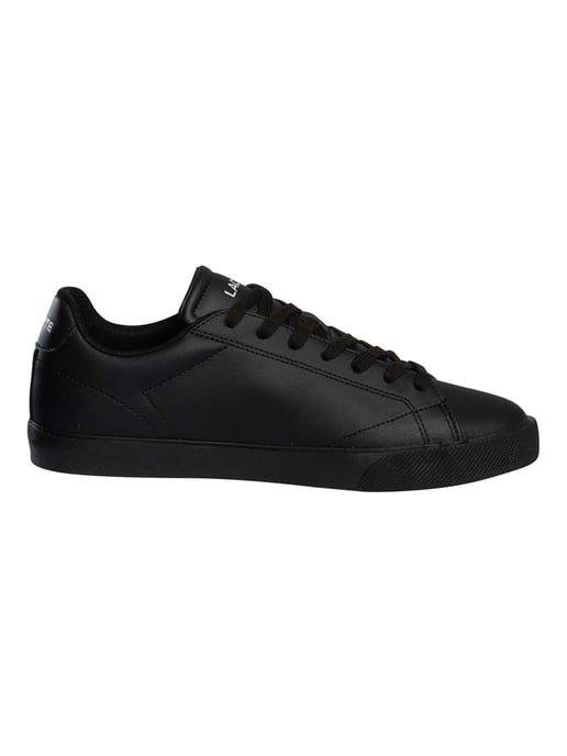 Lacoste Lerond Set 225 2 CMA Leather Trainers, Black - Image 3