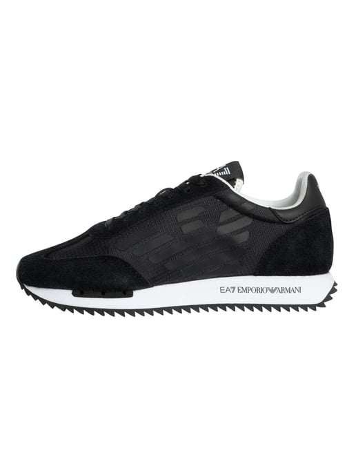 EA7 Mesh Sneakers Met Groot Logo, Zwart - Image 2