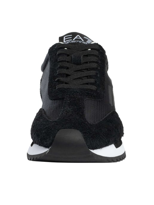 EA7 Mesh Sneakers Met Groot Logo, Zwart - Image 4