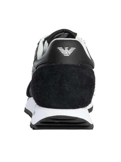 EA7 Mesh Sneakers Met Groot Logo, Zwart - Image 5